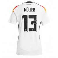 Fotbalové Dres Německo Thomas Muller #13 Dámské Domácí ME 2024 Krátký Rukáv